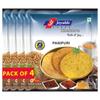 Joyable Khakhra - Panipuri | Dry Chapati | Khakra Fresh Gujarati Namkeen Snacks | Ready To Eat - Roasted - Khakhra Snacks| Vacuum Packed - Pack of 4 (Panipuri - 200 Gms Each) view 1