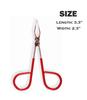 PROFESSIONAL Salon TWEEZERS with Easy Scissor Handle, The BEST PRECISION EYEBROW TWEEZERS Men/Women; PORTABLE Beauty Tools for Facial Hair, Ingrown Hair, Blackhead; Red 57RC; MADE IN MEXICO view 4