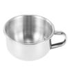Shaving Brush Bowl Stainless Steel Shave Cream Soap Bowl Shaving Mug Male Face Cleaning Soap Bowl view 1