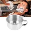Shaving Brush Bowl Stainless Steel Shave Cream Soap Bowl Shaving Mug Male Face Cleaning Soap Bowl view 2