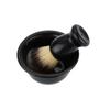 3 in 1 Shaving Brush Kit Shaving Frame Base + Shaving Soap Bowl + Shaving Bowl Modern Design Bristle Hair Shaving Brush Acrylic Materials Shaving Cleaning Tool view 2