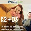 EternalHealth Vitamin D3 with K2 as MK-7 - Vitamin D & K Complex - Vitamin D3 & K2 as MK-7 - (120 Vegetable Capsules) view 4