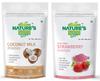 NATURE'S GIFT - FOR THOSE WHO CARE'S Coconut Milk Powder & Strawberry Powder - 100 GM (Super Saver Combo Pack) view 1