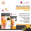 everteen Radiance Hair Removal Cream for Women & Girls, Painless Hair Remover Cream for Bikini Line and Underarms with Charcoal, No Harsh Smell - 50g, Pack of 2 view 2