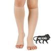 DClub Compression Stockings Medical Grade Firm Support 20-30 mmHg, Unisex Open Toe Knee High Compression Socks for Varicose Veins Shin Splints, Nursing, Travel. ||1 Pair|| (X-LARGE) view 3