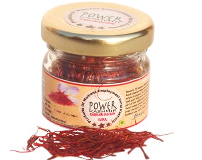 Power Kashmir Kashmiri Saffron 5gm | 100% Pure Kashmiri Kesar | Natural Organic Saffron