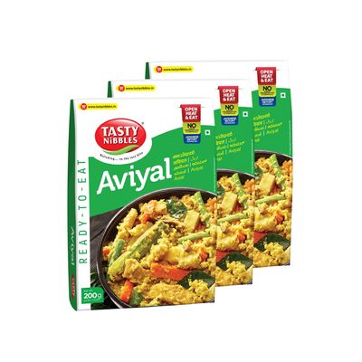 Tasty Nibbles Ready to Eat Avial Curry 200g x3(Pack of 3)