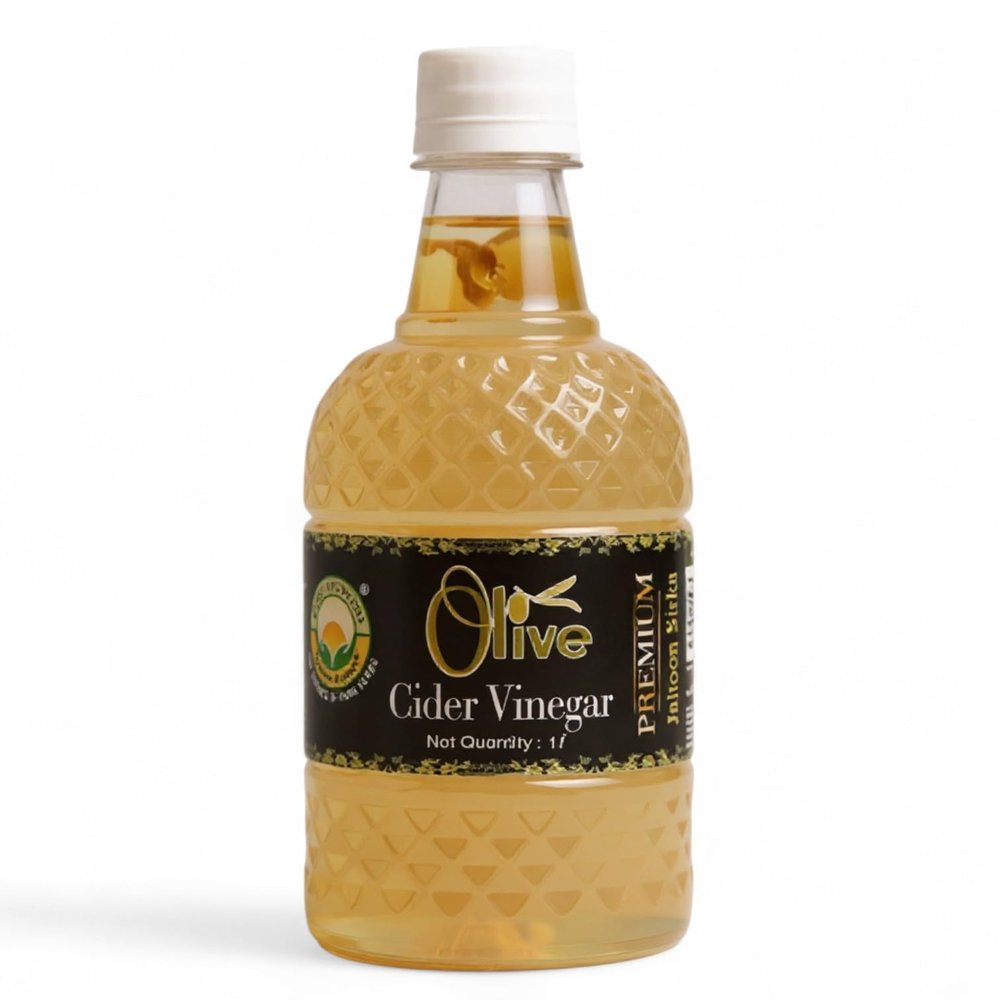 Basic Ayurveda Olive Cider Vinegar Premium Jaitoon Sirka With Mother Of Vinegar | Daily Dose Of Wellness Holistic Health Benefits | One Solution Of Holistic Health- 1. Ltr Pack