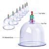 12Pcs Massage Cans Cups Vacuum Cupping Kit Pull Out Vacuum Apparatus Therapy Relax Massager Body Suction Pumps Bank Tank Set (Multi color) view 2