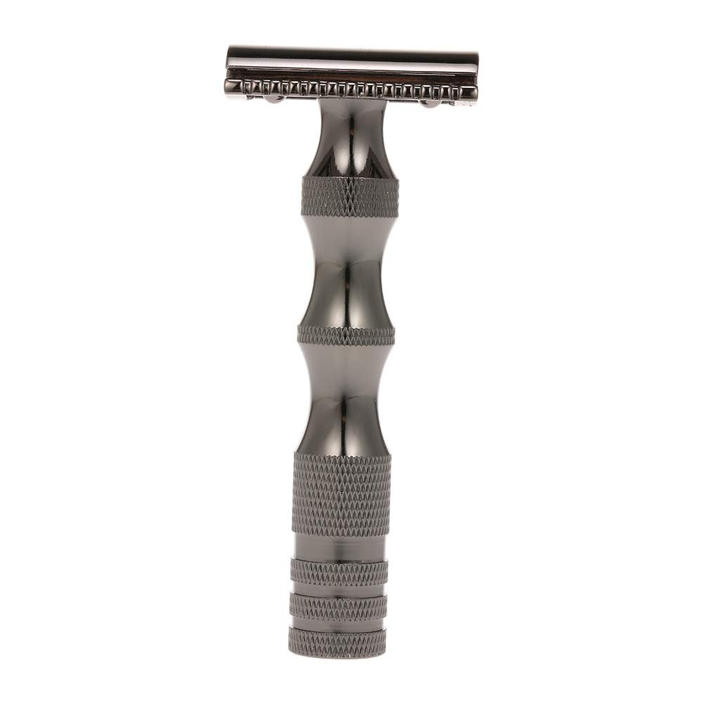 Double Edge Shaving Razor Safety Beard Razor Zinc Alloy Manual Mustache Removal Shaving Tool Fashionable