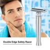 Double-Edged Safety Razor Stainless Steel Manual Shaving Razor Long Handle Traditional Razor view 2