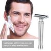 Double-Edged Safety Razor Stainless Steel Manual Shaving Razor Long Handle Traditional Razor view 3