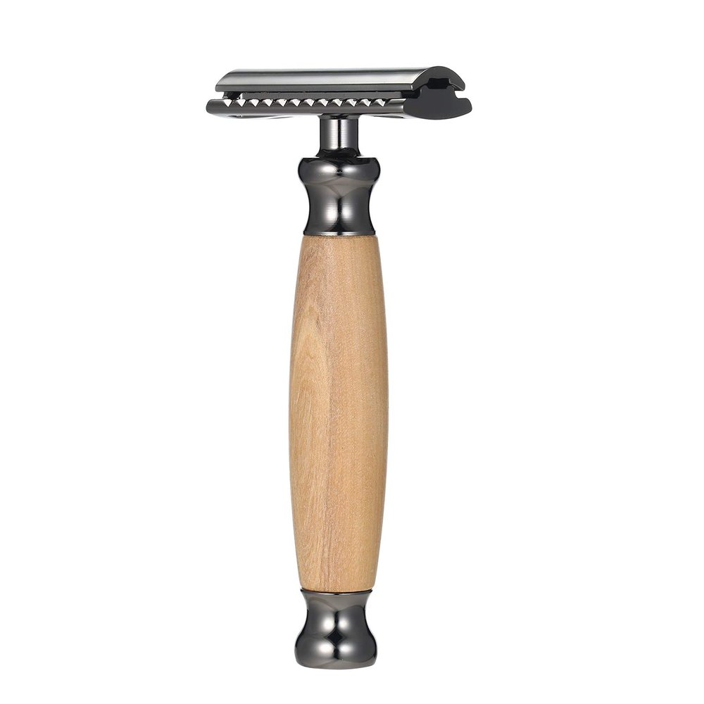 DSR16 Manual Shaver Double-Edged Metal Safety Razor Traditional Men's Double-Edge Shaving Beard Razor