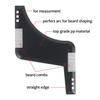 Beard Shaper with Inbuilt Comb & Silicone Blade Sharpener Shaping & Styling Tool Beard Guide Shaper Stencil & Razor Blade Sharpener Works with Beard Razor for Beard & Facial Hair Grooming view 3