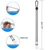 6 Pack Face Mask Lanyard, Adjustable Length Safety Mask Holder & Hanger, Anti-Lost Mask Leash Around The Neck, Comfortable Facemask Rest & Ear Saver Lanyard for Women, Men, Adult, Kids(Black) view 2