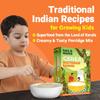 Tots & Moms Multigrain Raw Kerala Banana Cereal 200g for kids - Rich in Iron and Calcium | also with Pulses, Dry Fruits & Nuts | Weight Gaining Creamy Healthy Porridge Mix view 3