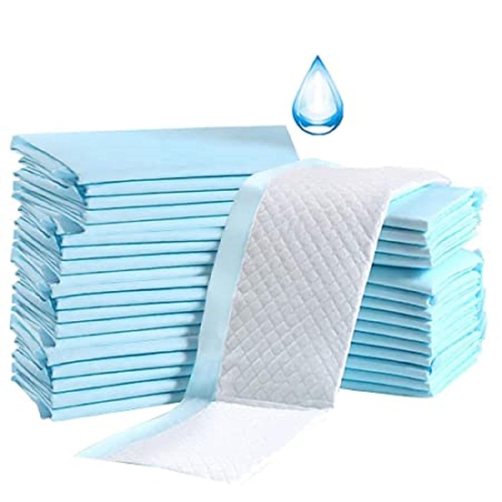 CUFF- SHIELD underpads, Super Absorbent Polymer & Soft Surface (Large, 60x90 cm, Pack of 15 Pcs, Blue)