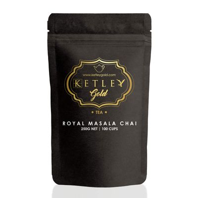 Ketley Gold Tea - Masala Chai, 250g | Assam Tea Granules with Natural Spices