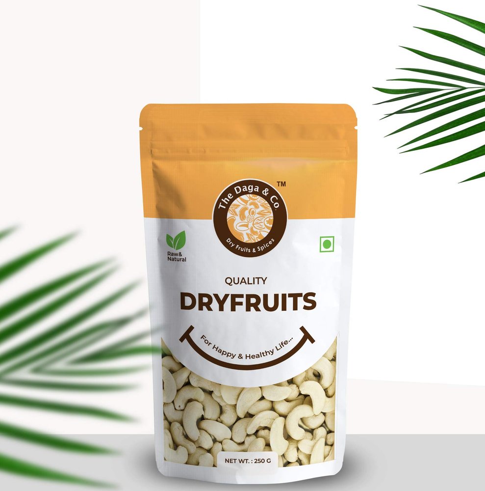 The Daga & Co. Dry Fruits 100% Natural Cashew Nuts, Kaju, W320, 250g