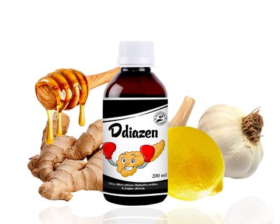 AATHITHYA HERBAL Ddiazen (Lemon, Ginger, Garlic, Apple Cider Vinegar, Amla and Turmaric and Honey)200ml