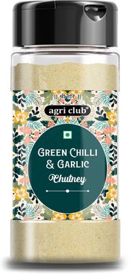 Agri Club Green Chilli and Garlic Chutney Powder 200gm