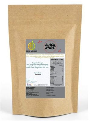 A D Food & Herbs Organic Black Wheat / Kala GEHU Edible 1 KG