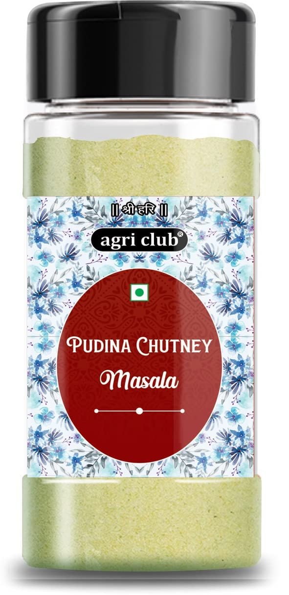 Pudina Green Chutney Masala Powder 200gm | Agri Club