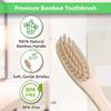 BambooIndia Bamboo Toothbrush Soft Manual For Kids & Adults | BPA Free Dual Charcoal Natural Soft Bristles | Antibacterial & Biodegradable Handle | 100% Natural & Eco-Friendly view 3