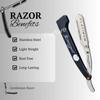 Fortive Gentleman Stainless Steel Straight Edge Barber Razor For Men - Well Balanced Sliding Style Weight, Finely Balanced (FREE Blade Inside) view 2