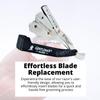 Fortive Gentleman Stainless Steel Straight Edge Barber Razor For Men - Well Balanced Sliding Style Weight, Finely Balanced (FREE Blade Inside) view 3