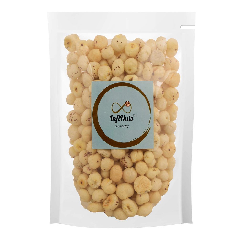 InfiNuts Lotus Seed Pop / Gorgon Nut Puffed Kernels (Phool Makhana) Fox Nut 500g