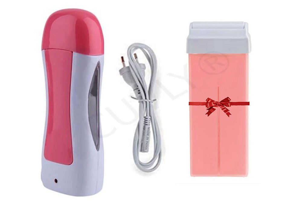 CUVLY Wax Warmer Hair Removal Roll on Wax Heater Machine With Roll-on Wax Refill Cartridge Hair Removal Waxing Kit-100 Ml (Multicolor) new wax heater machine