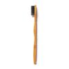 BambooIndia Bamboo Manual Toothbrush With Tongue Cleaner, Earbuds - For kids/Adults - BPA Free Dual Charcoal Black Soft Bristles - Antibacterial & Biodegradable Handle - Natural & Eco-Friendly view 2