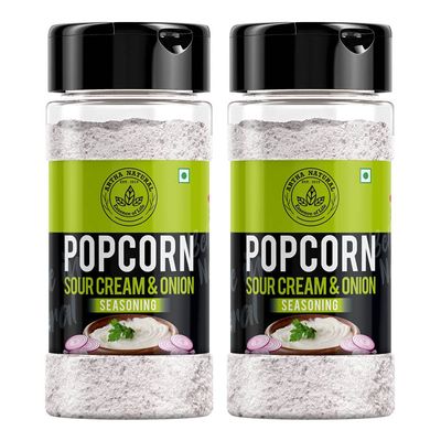 Artha Natural - Popcorn Sour Cream and Onion Seasoning Powder in [Perfect for Pop-Corn, Making Cheese Sauce for Nachos, Sprinkling on Potato Chips, French Fries] (200)