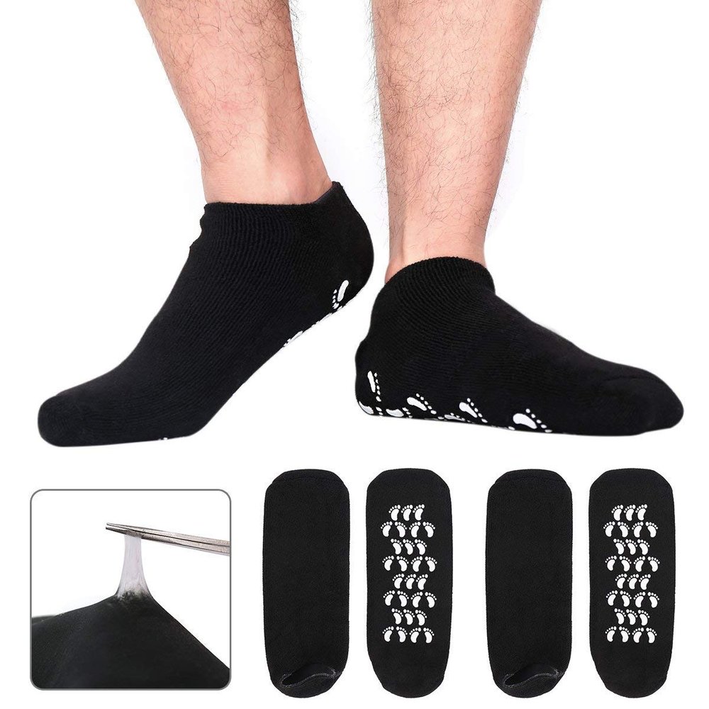 Aravli Combo of Spa Silicone Gel Heel Socks with Spa botanical Gel pad Essential Moisturizing Gel Spa Heel Socks (Assorted color)