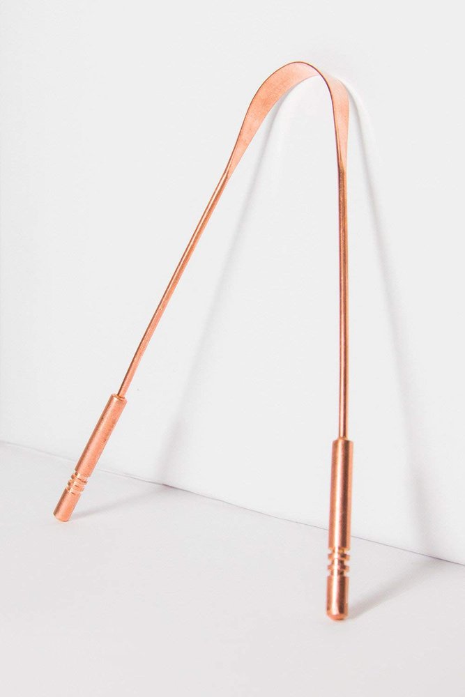 Copper tongue cleaner pack of 1 piece.