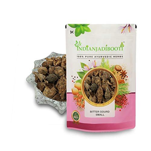 IndianJadiBooti Bitter Gourd Small - Karela Chota - Momordica charantia, 400 Grams