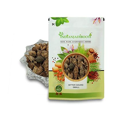 IndianJadiBooti Bitter Gourd Small - Karela Chota - Momordica charantia, 250 Grams