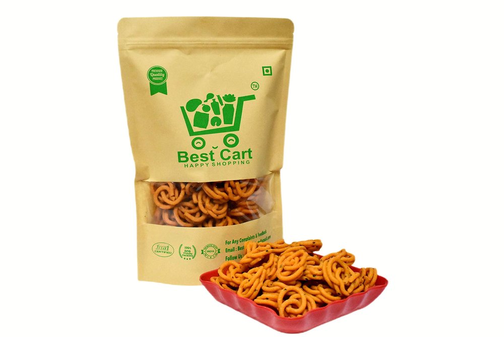 Best Cart - Ready to Eat Home Made Ari Murukku Made with Organic Ingerdients I Homemade Chakli / South Indian Murukku 400 Grams
