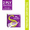 Kressa Tissue Paper Serviettes | Paper Napkins | Table Top Serviettes 2 Ply Pack of 6 (300 Serviettes) 100% Biodegradable view 2