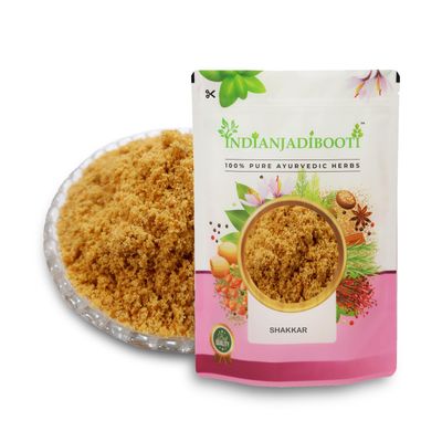 IndianJadiBooti Shakkar - Desi Sakkar - Shakar - Jaggery (Powder) - Gudh (Powder) - Brown Sugar, 400 Grams