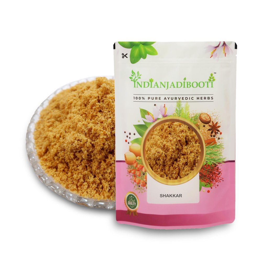IndianJadiBooti Shakkar - Desi Sakkar - Shakar - Jaggery (Powder) - Gudh (Powder) - Brown Sugar, 400 Grams