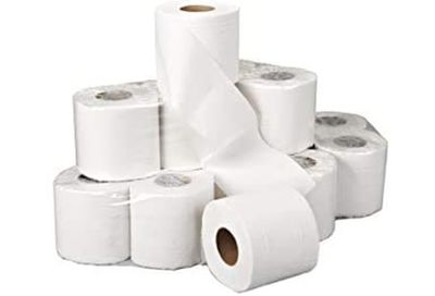Dhwani Enterprise Toilet Paper Roll 2200 cm 2 Ply (220 Pulls) (Pack of 12) WITH CHECK DUSTER CLOTH FREE