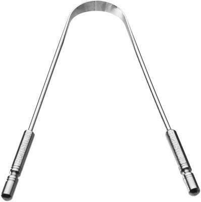 BeatStock,Stainless Steel Tongue Cleaner Scraper in Silver color For Bacteria Inhibiting and Fresh Breath and Oral Health (1)