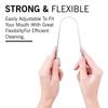 BeatStock,Stainless Steel Tongue Cleaner Scraper in Silver color For Bacteria Inhibiting and Fresh Breath and Oral Health (3) view 3
