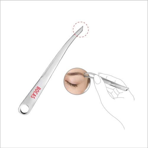 BOCAS S.S. Multi Tweezer (3 way Tip) to Pluck Grooming Eyebrows/Chin/Upper Lip/Facial Hair