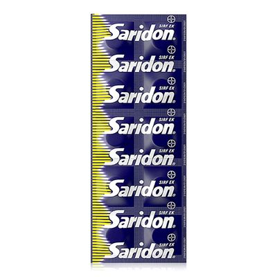 Saridon Quick Relief Tablets, Pack of 12 Strips of 10 Tablets, 120 Tablets, White