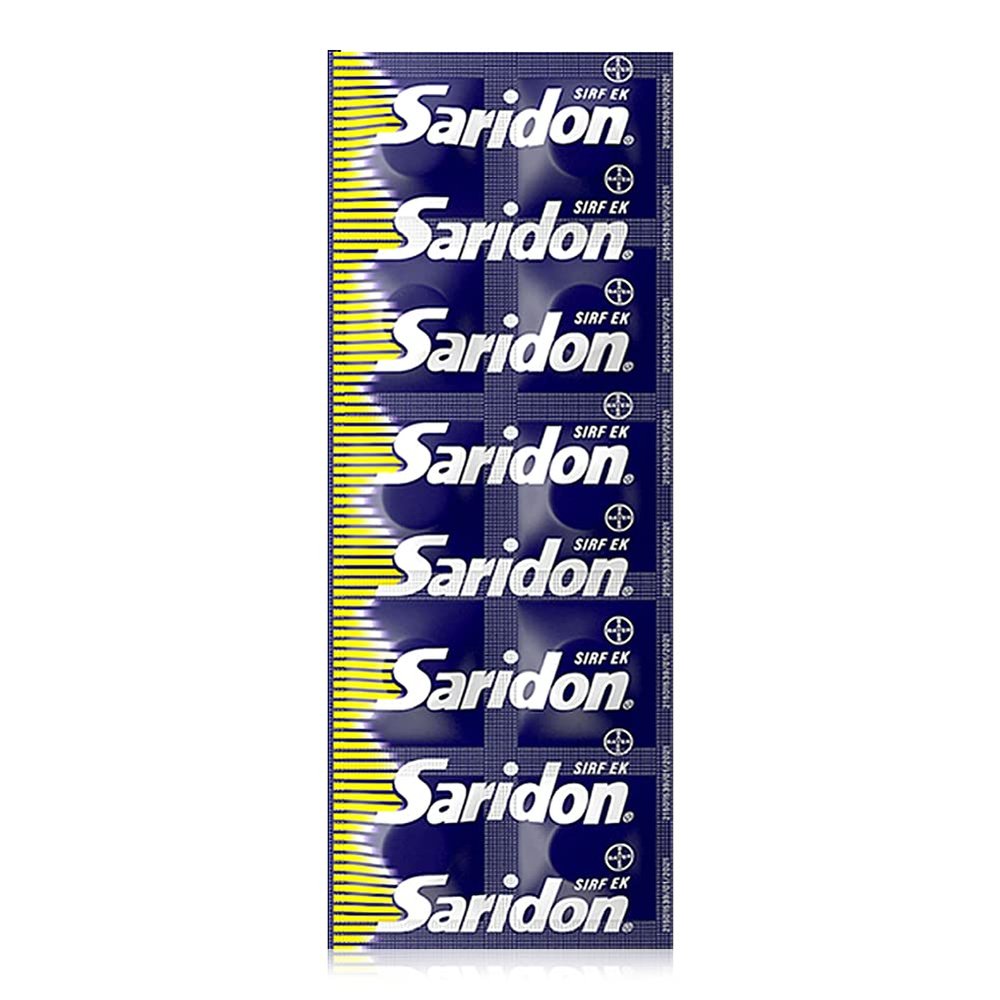 Saridon Quick Relief Tablets, Pack of 12 Strips of 10 Tablets, 120 Tablets, White