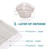 La' Forte Disposable 3-Layer Face Masks Thick with Elastic Ear Loop, Anti-Dust, 100, Polka Dots/Flower (Mask pattern may vary as per availability) view 2