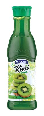 Mala's Crush Fruit Drink 1 Litre Bottle G, Kiwi, No Preservatives